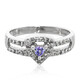 Bague en argent et Tanzanite non chauffée