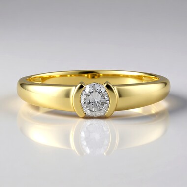 Anello in oro con Diamante SI2 (H)