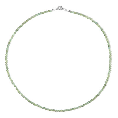 Collana in argento con Apatite Verde