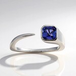 Anello in oro con Tanzanite AAA (de Melo Gold)