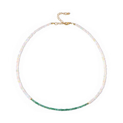 Collier en argent et Emeraude de Zambie