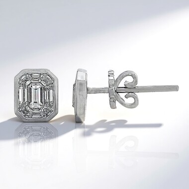 Orecchini in oro con Diamante VVS (TPC)