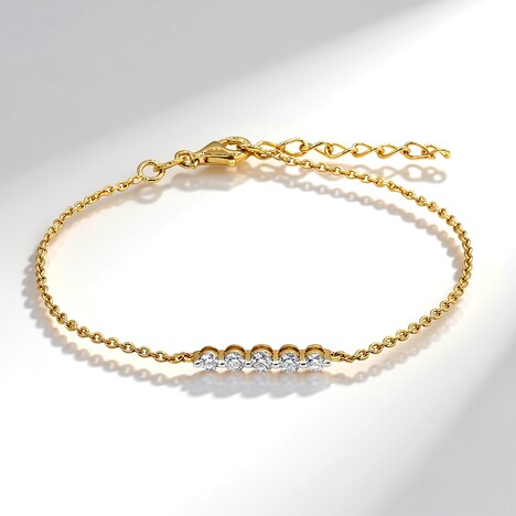 Bracciale in argento con Diamante VS1 (G) (Annette)