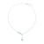 Zilveren halsketting met een larimar