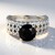 Bague en argent et Spinelle noir