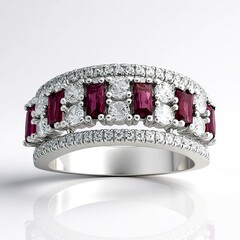 Anello in argento con Rodolite