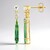 Boucles d'oreilles en argent et Indicolite (Adela Silber)