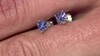 Pendientes en plata con Tanzanita