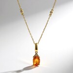 Collana in oro con Spessartina (CIRARI)