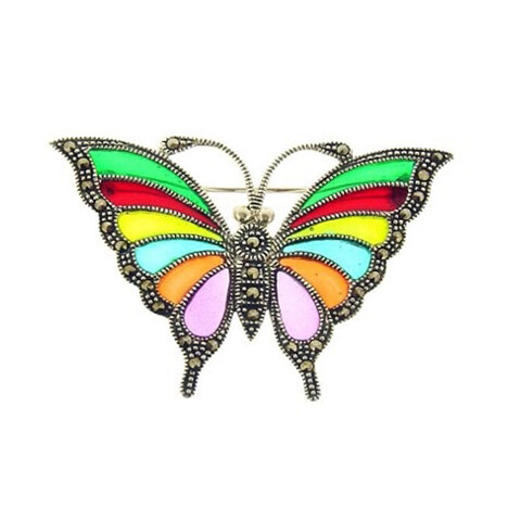 Markasit-Silberbrosche