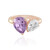 Anillo en plata con Amatista Rosa de Francia