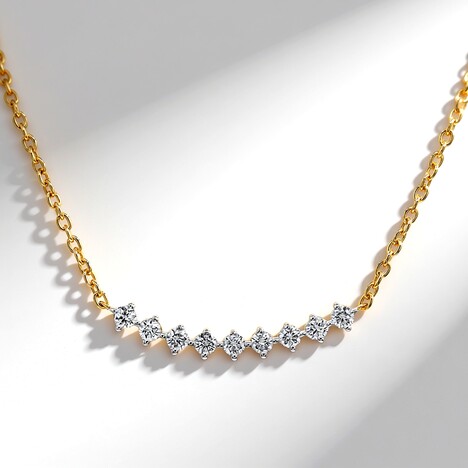 Collana in argento con Diamante VS1 (G) (Annette)