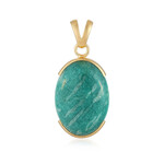 Amazonit-Silberanhänger (Bali Barong)