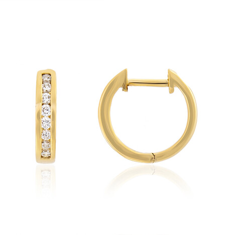 Lupenreiner (F) Brillant-Goldohrringe (LUCENT DIAMONDS)