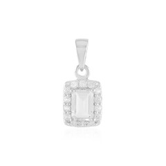 Ciondolo in argento con Quarzo Bianco