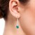 Boucles d'oreilles en argent et Tourmaline verte de Benedito (Adela Silber)