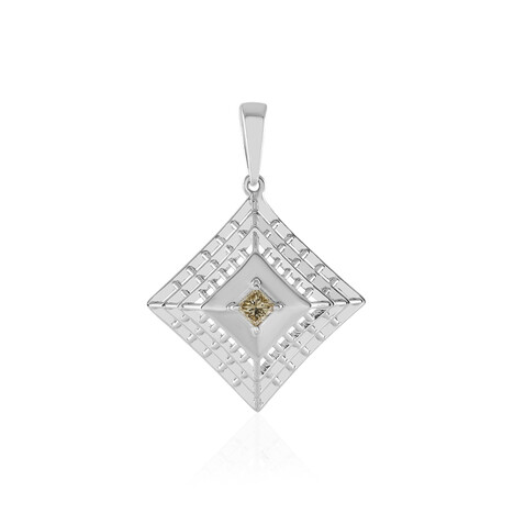 Ciondolo in oro con Diamante Champagne I2 (Ornaments by de Melo)