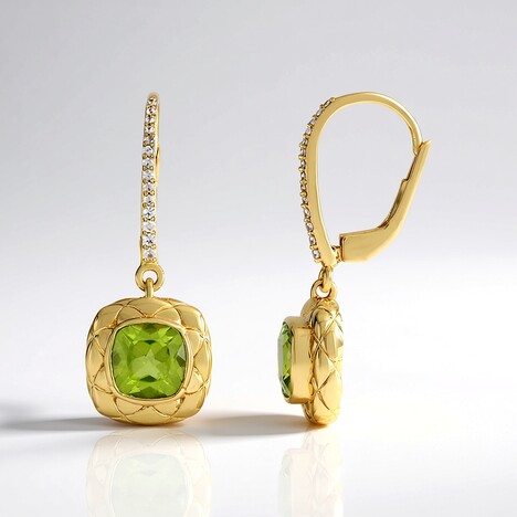 Orecchini in argento con Peridoto (de Melo Essence)