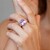 Rose de France Amethyst Silver Ring