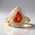Anello in oro con Granato Mandarino (CIRARI)