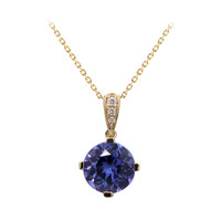 14K AAA Tanzanite Gold Necklace (CIRARI)