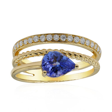 AAA-Tansanit-Goldring (CIRARI)