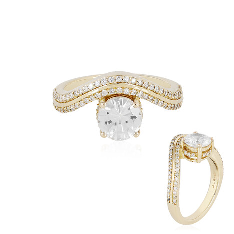 Zirkon-Goldring (de Melo)