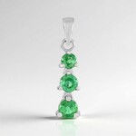 Pendentif en argent et Kyanite Menthe