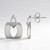 Orecchini in argento con Diamante I1 (G) (Annette)