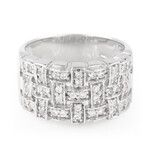 Zilveren ring met zirkonen