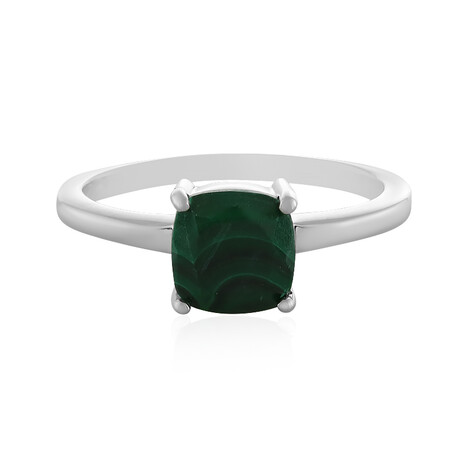Bague en argent et Malachite