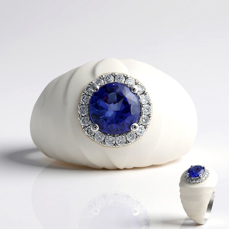 Anello in oro con Quarzo Bianco (CIRARI)