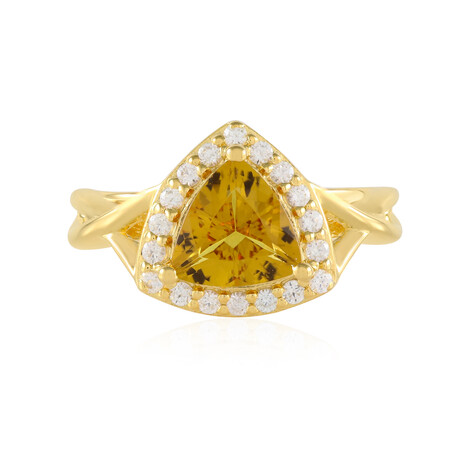 Anillo en plata con Escapolita