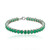 Zambian Emerald Silver Bracelet