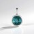 Ciondolo in argento con Fluorite Blu Caraibico