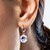 Mondblauer Quarz-Silberohrringe
