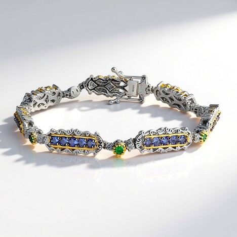 Bracciale in argento con Tanzanite (Gems en Vogue)