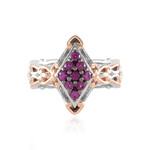 Anello in argento con Rodolite (Gems en Vogue)
