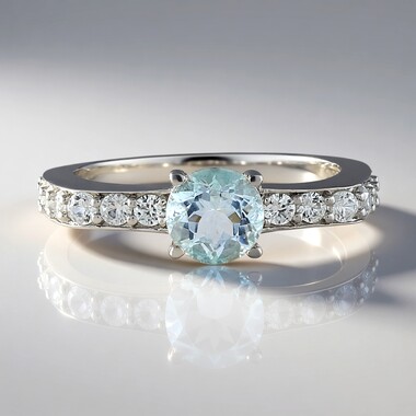 Brazilian Aquamarine Silver Ring