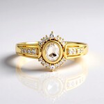 Anello in argento con Petalite