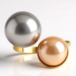 Anello in argento con Perla d'Acqua Dolce Argentata (TPC)