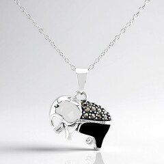 Collana in argento con Marcassite