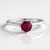 Anello in argento con Rubino Bemainty