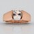 Anello in oro con Danburite Rosa del Messico