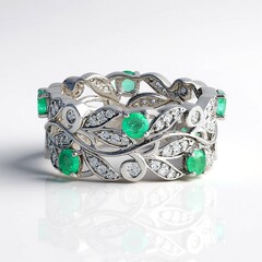 Anello in argento con Smeraldo Colombiano (de Melo Essence)