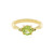 Anillo en plata con Peridoto