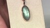 Zilveren hanger met een Groene Minary Labradoriet (KM by Juwelo)