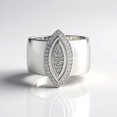 Bague en argent et Diamant I2 (H) (de Melo Essence)
