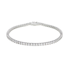 Zircon Silver Bracelet (Adela Silber)
