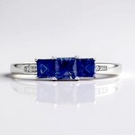Blauer Ceylon-Saphir-Goldring